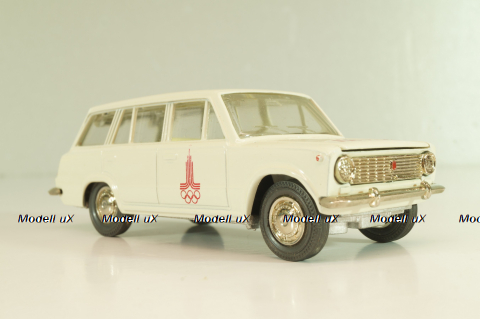 Ваз-2102 А11, бело-серый, Олимпиада 80,  апрель 19..г., Тантал/Радон 1:43
