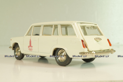 Ваз-2102 А11, бело-серый, Олимпиада 80,  апрель 19..г., Тантал/Радон 1:43