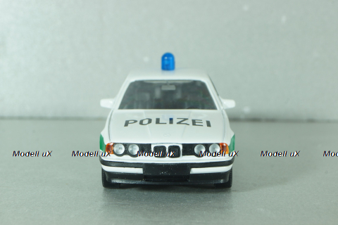 BMW 535i Polizei (E34) 1987, white/green strip, 1152, Schabak 1:43