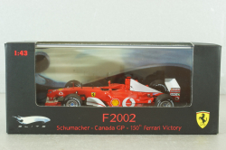 Ferrari F 2002 Michael Schumacher Winner Canadian GP, 150th Ferrari Victory 2002, N5603, Hot Wheels Elite 1:43