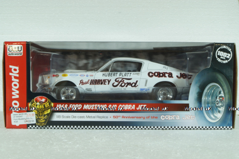 Ford Mustang S/S Cobra Jet 1968, Drag Racing Hubert Platt,  AutoWorld 1 :18 