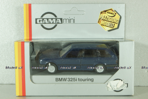 BMW 325i (E30) touring, blue, 1169, GAMA 1:43