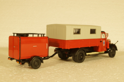 Robur Garant 30k Telonato Feuerwehr With Tanker, Altaya 1:43