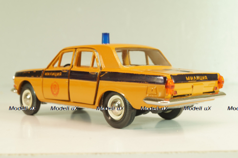 Газ-24 Волга, милиция, 1989г., Тантал/Радон 1:43