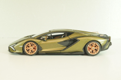 Lamborghini Sian FKP 37, matt olivee, Burago 1:24