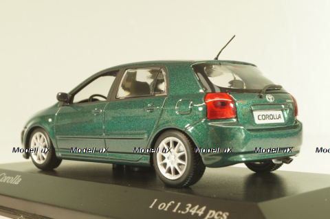 Toyota Corolla (E110) 5-door 2001, green, 400166170, Minichamps 1:43