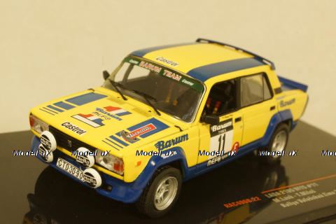 Ваз-2105 Lada VFTS #11 Valasskaa Zima Rally 1984 Lank/Milos, RAC406B, IXO 1:43