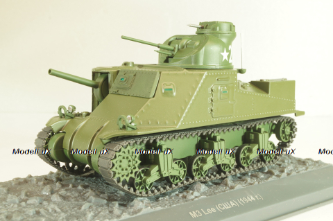 M3 Lee США 1944г. Танки, легенды мировой бронетехники №14, TLOB014, DeAgostini 1:43