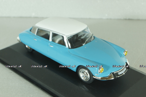 Citroen DS 19 1966, blue/white, WB229, WhiteBox 1:43