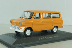 Ford Transit bus 1969, orange, Atlas 1:43