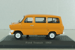 Ford Transit bus 1969, orange, Atlas 1:43