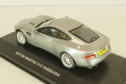Aston Martin V12 Vanquish 2001, silver, MOC018, IXO 1:43