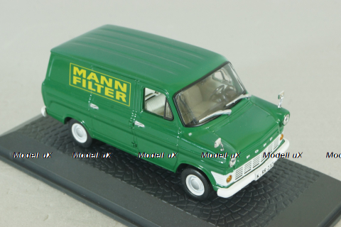 Ford Transit delivery bus " Mann Filter" 1969, green, 7421103, Atlas 1:43 Уценка!