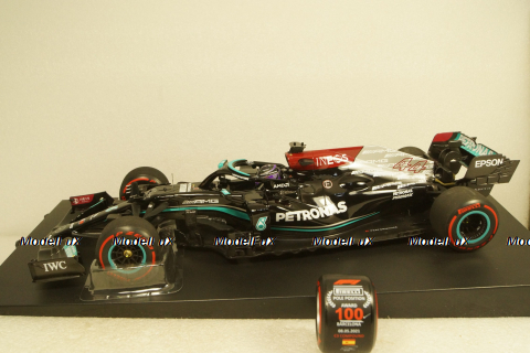 Mercedes  AMG Petronas Formula 1 Team W12 E Performance Hamilton 100TH Pole  Spanish GP 2021, 110210444, Minichamps 1:18
