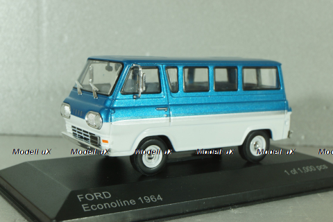 Ford Econoline 1964, blue/white, WB284, WhiteBox 1:43