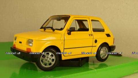Fiat 126 yellow, 24066, Welly 1:24