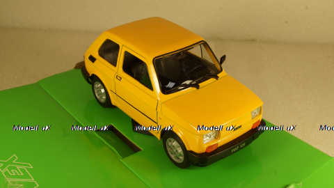 Fiat 126 yellow, 24066, Welly 1:24