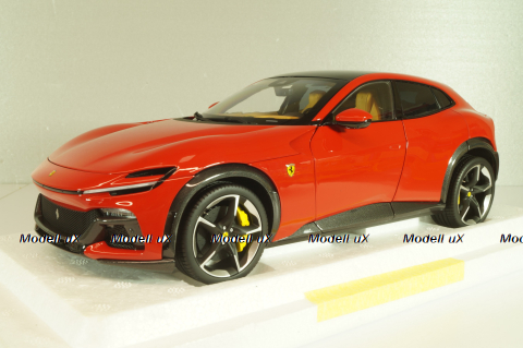 Ferrari Purosangue with panoramic roof, 2022, red, BBR18053B, BBR 1:18