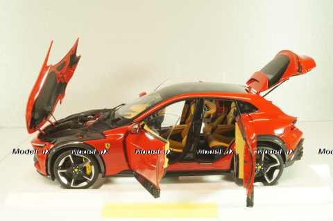 Ferrari Purosangue with panoramic roof, 2022, red, BBR18053B, BBR 1:18