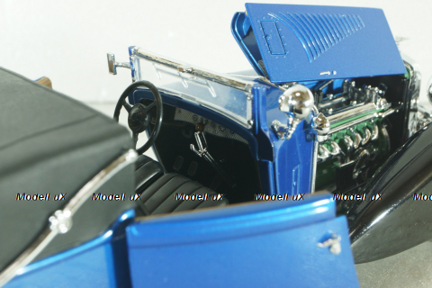 Duesenberg J Victoria 1933, blue/black, Franklin Mint 1:24