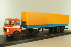 Маз-5432 тягач с п/прицеп Маз-93971 1983, красный/синий,  47050, Premium Classixxs 1:43