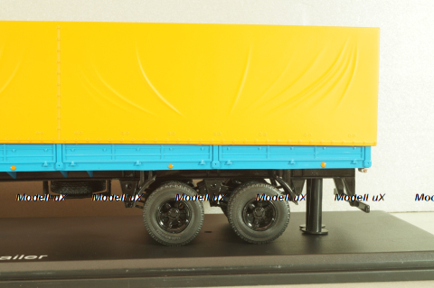 Маз-5432 тягач с п/прицеп Маз-93971 1983, красный/синий,  47050, Premium Classixxs 1:43