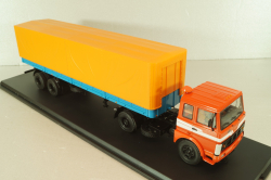 Маз-5432 тягач с п/прицеп Маз-93971 1983, красный/синий,  47050, Premium Classixxs 1:43