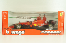 Ferrari SF21 #55 Formula 1 2021, Carlos Sainz jr., 18-16809, Bburago 1:18