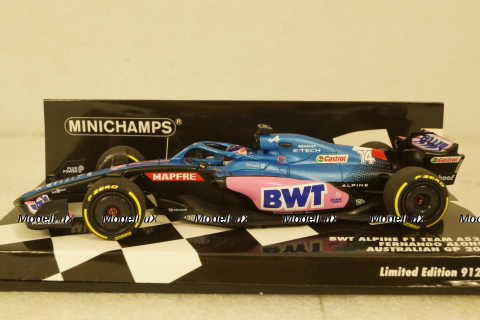 BWT Alpine F1 Team A522, Fernando Alonso, Australian GP 2022, 417220314, Minichamps 1:43