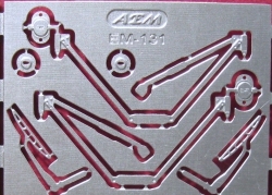 Фототравление Зеркала и дворники ГАЗ-53 ранние, EM-131