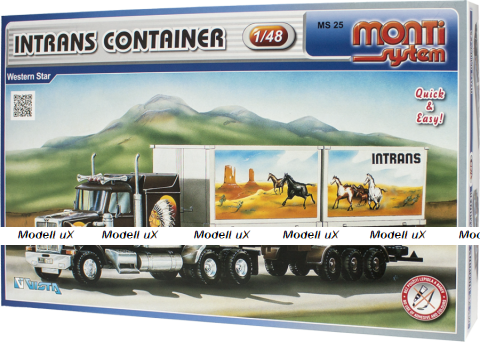 Сборная модель Western Star Intrans Container MS25, 0107-25, Monti System 1:48