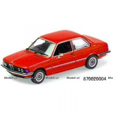 BMW 323i (E21) 1975 Red, 870020004, Minichamps 1:87