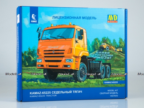 Сборная модель КАМАЗ-65225 (рестайлинг) седельный тягач, 1457AVD, AVD Models 1:43