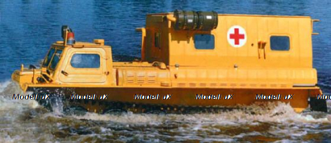 ГТ-СМ (Газ-34034) медико-спасательный 2002г., TruckTyr 1:43