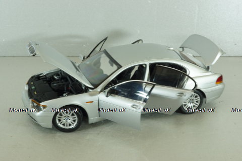 BMW 745i (E65) 2001, silver, 80430027858, Kyosho 1:18