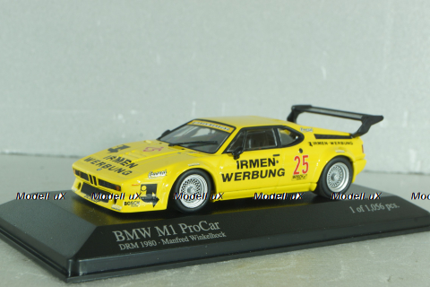 BMW M1 ProCar DRM 1980, yellow, 430802525, Minichamps 1:43