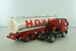 Mercedes-Benz SK 1844 with trailer Hoyer 1994, red/silver, TTR001, IXO 1:43