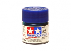 Акриловая краска  Blue (синий ), X-4, 81504 Tamiya 