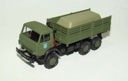 КамАЗ зеленый высокий борт грузовой трезуб, КУМ 033 1:87