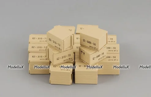 Набор ящиков 20 шт, деталей для сборки, 500104, DiP Models 1:43