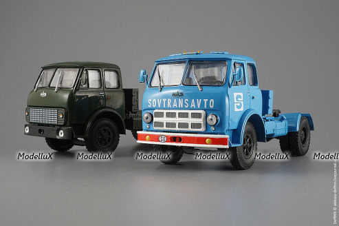 Маз 504В тягач синий, НАП 1:43