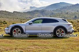 Porsche Taycan 4 S Cross Turismo Ice grey metallic Limited Edition, Minichamps 1:18