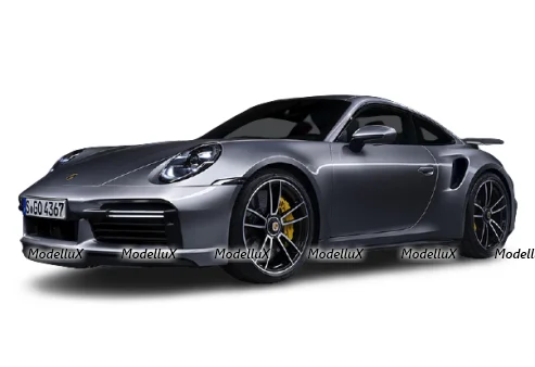 Porsche 911 (992) Turbo S 2020 Grey Metallic, 155069072, Minichamps 1:18