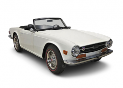 Triumph TR6 1969 White (LHD), 155132035, Minichamps 1:18
