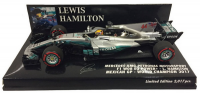 Mercedes AMG Petronas F1 Team W08 EQ Power+ Lewis Hamilton World Champion 2017, 436170044, Minichamps 1:43
