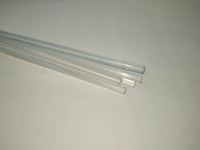 Стержень цельнолитой круглый пластиковый 3х330мм цвет прозрачный