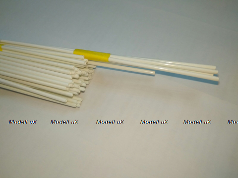 Труба круглая пластиковая 2х500мм цвет белый