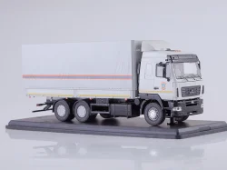 МАЗ-6312 бортовой с тентом МЧC, SSM1216, SSM 1:43