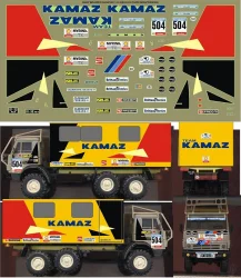 Декаль Камаз ралли № 504
