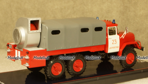 Зил 131, Автомобиль дымоудаления, Днепропетровск 1989 г., Казань 1980 г., TruckTyr 1:43